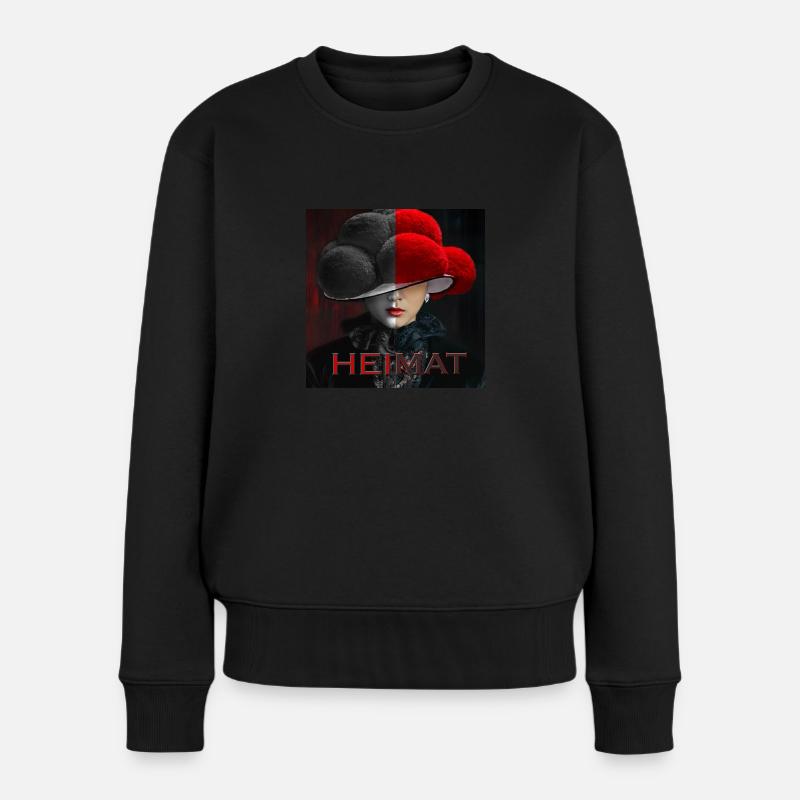 Schwarzwald Lady Art Heimat - Frauen Premium Bio Pullover - Schwarz