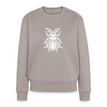 Insectes, bestioles, arthropodes - Pull Premium bio Femme - taupe - Devant - Julia (174cm)