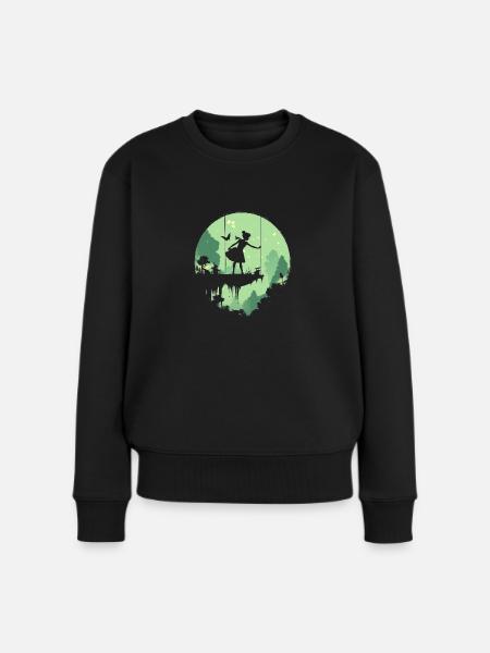 Peter and Wendy - Frauen Premium Bio Pullover - Schwarz