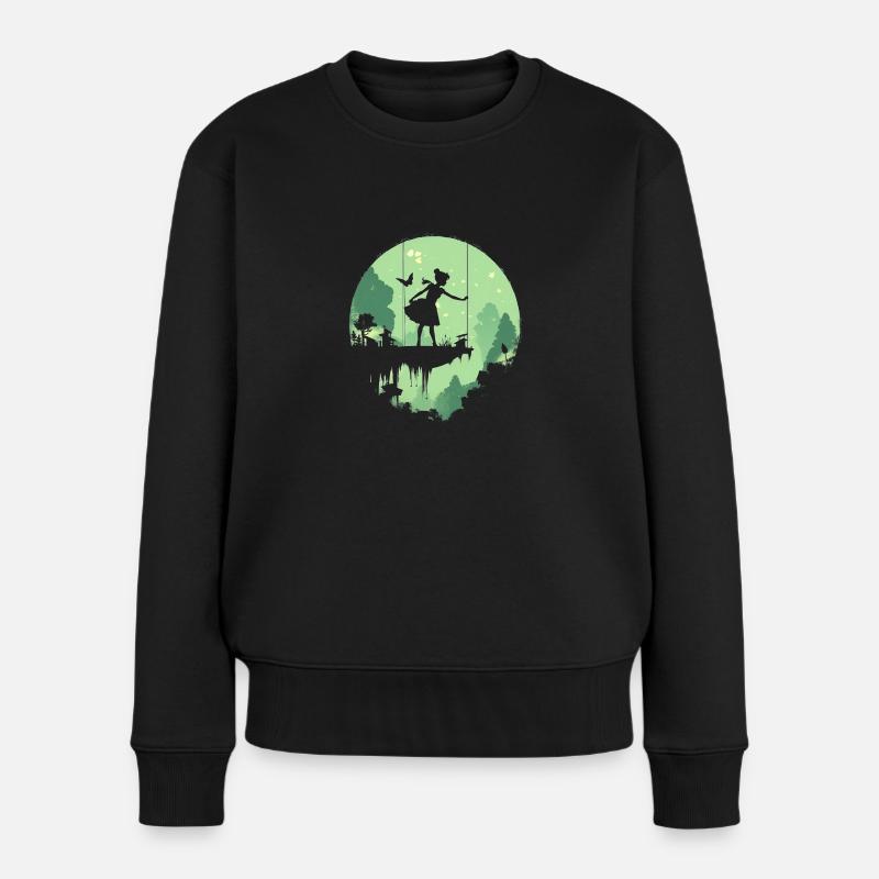 Peter and Wendy - Frauen Premium Bio Pullover - Schwarz
