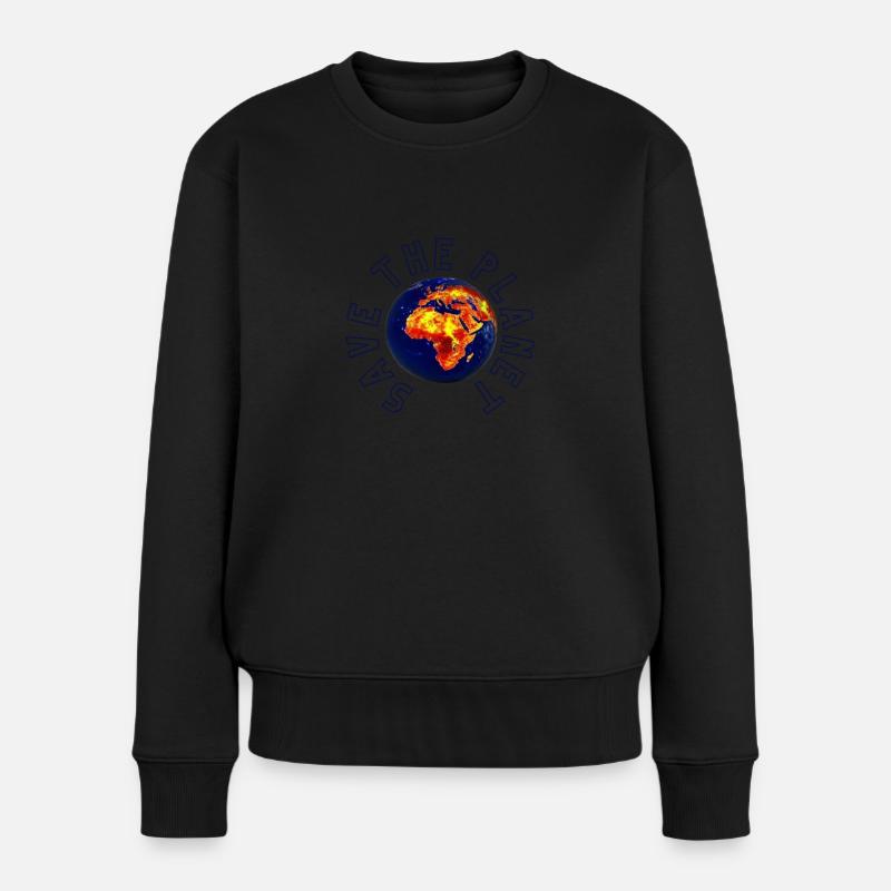 Save the planet - Women's Premium Organic Jumper - black