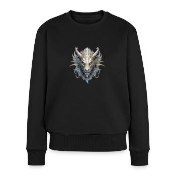 Goth Dragon - Pull Premium bio Femme - noir - Devant - Julia (174cm)