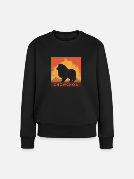 Chowchow - Frauen Premium Bio Pullover - Schwarz