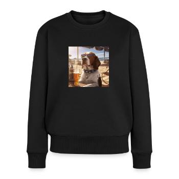 Ready for summer - Frauen Premium Bio Pullover - Schwarz - Vorne - Julia (174cm)