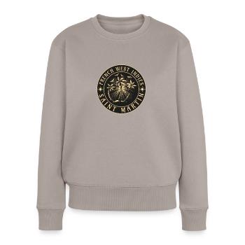French West Indies Martinique - Women's Premium Organic Jumper - taupe - Front - Julia (174cm)