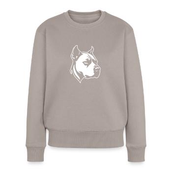 Pitbull - Pull Premium bio Femme - taupe - Devant - Julia (174cm)