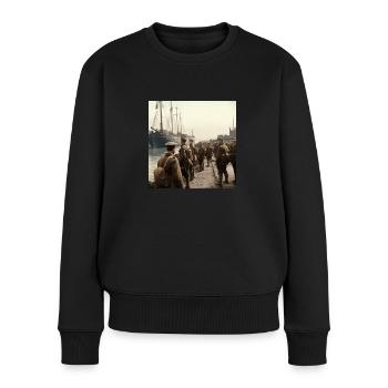 Soldat des 2. Weltkrieges - Frauen Premium Bio Pullover - Schwarz - Vorne - Julia (174cm)