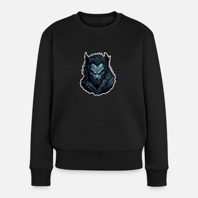 Loup-garou - Pull Premium bio Femme - noir