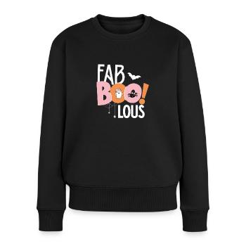 Fabboolous - Design d’Halloween mignon avec - Pull Premium bio Femme - noir - Devant - Julia (174cm)