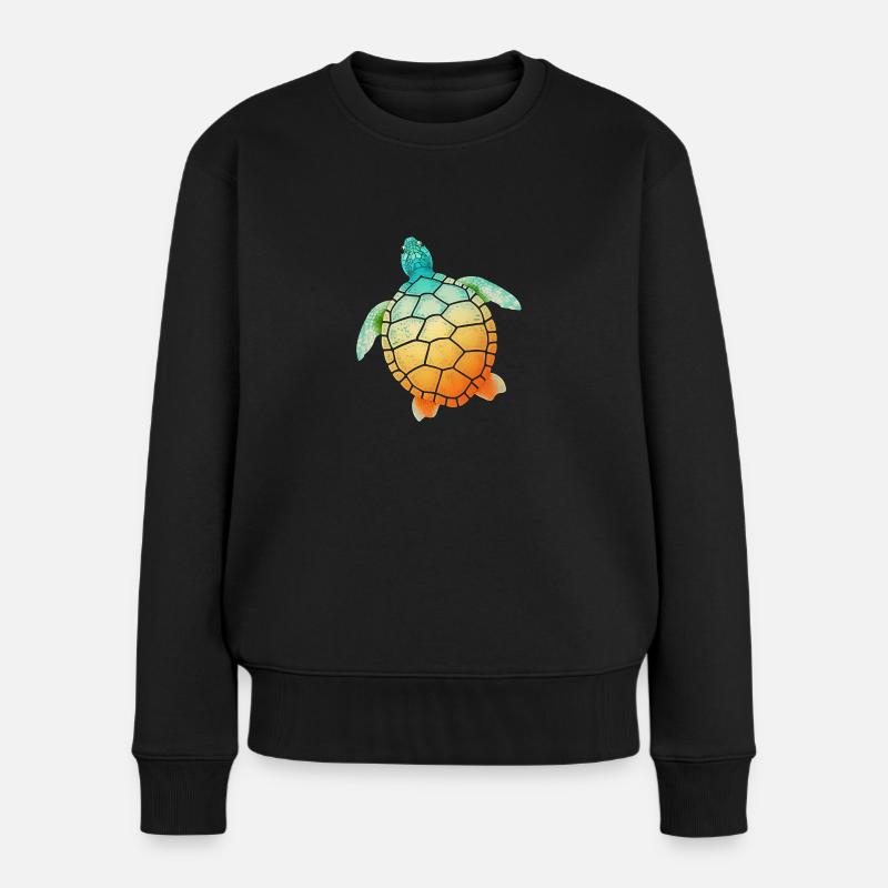 Tortue - Pull Premium bio Femme - noir