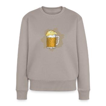 Mug - Pull Premium bio Femme - taupe - Devant - Julia (174cm)