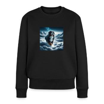 Bouvier bernois - Pull Premium bio Femme - noir - Devant - Julia (174cm)