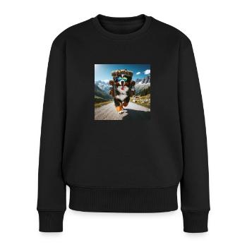 Bernese mountain dog - Women's Premium Organic Jumper - black - Front - Julia (174cm)