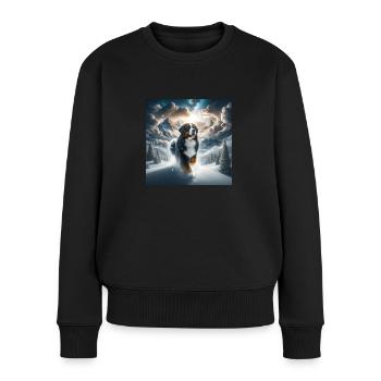 Bernese mountain dog - Women's Premium Organic Jumper - black - Front - Julia (174cm)