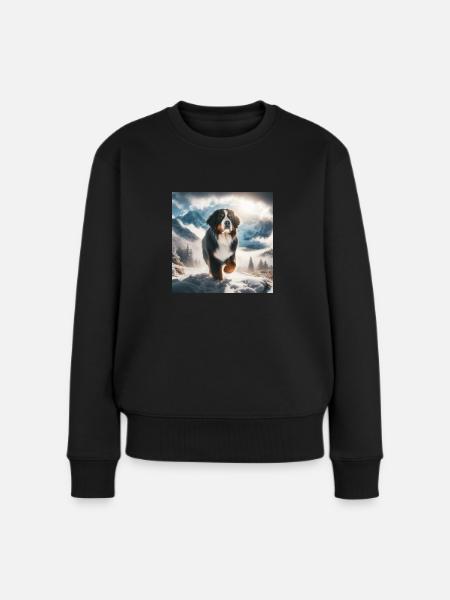 Berner Sennenhund - Frauen Premium Bio Pullover - Schwarz