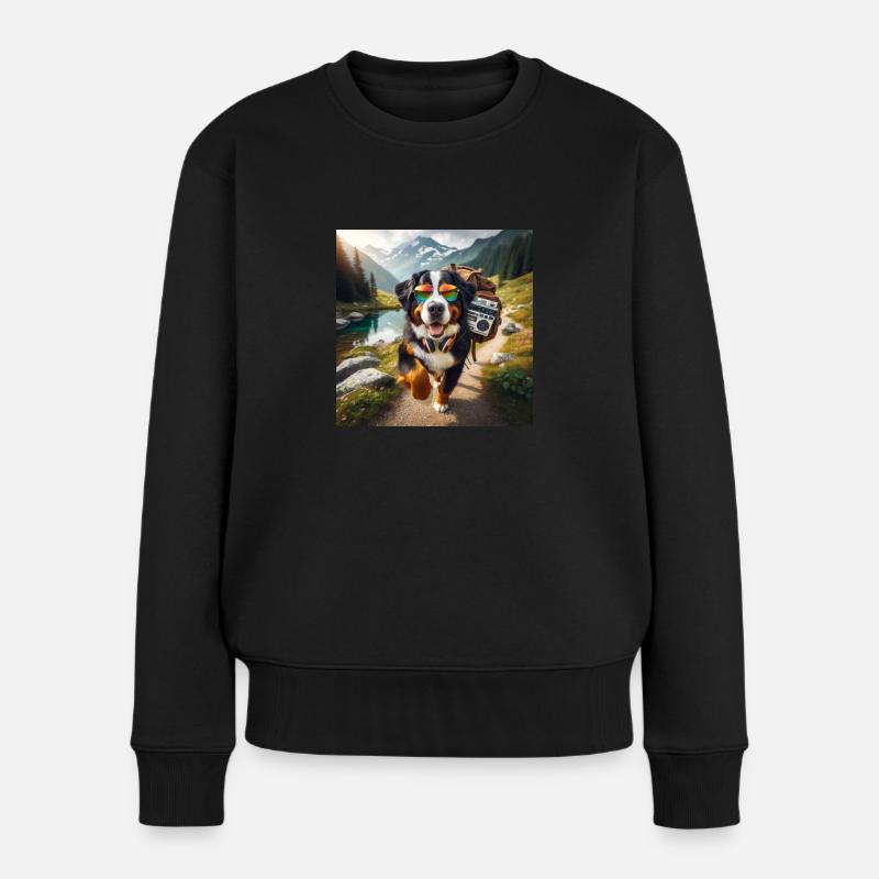 Berner Sennenhund - Frauen Premium Bio Pullover - Schwarz