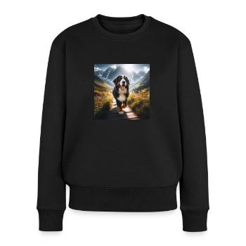 Bouvier bernois - Pull Premium bio Femme - noir - Devant - Julia (174cm)