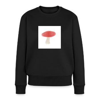 l’amanite tue mouche - Pull Premium bio Femme - noir - Devant - Julia (174cm)