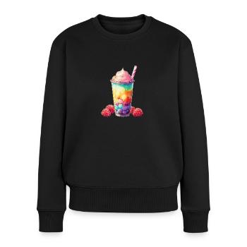 Colorfull Bubble Tea - Pull Premium bio Femme - noir - Devant - Julia (174cm)
