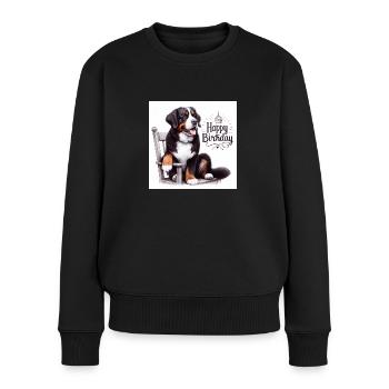 Bouvier bernois - Pull Premium bio Femme - noir - Devant - Julia (174cm)