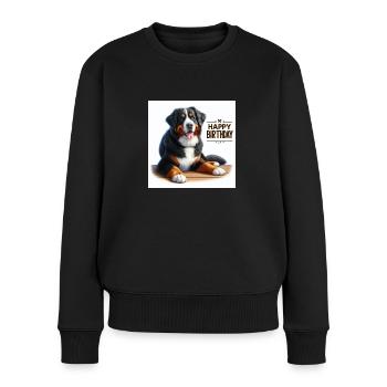 Bouvier bernois - Pull Premium bio Femme - noir - Devant - Julia (174cm)