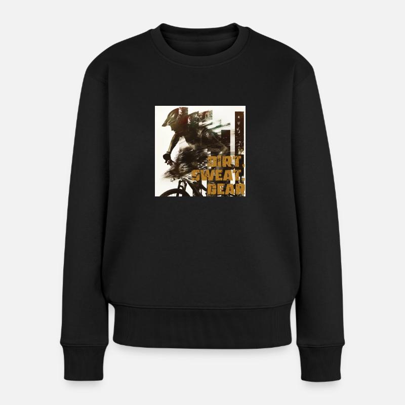 Dirt, Sweat, Gear - Women's Premium Organic Jumper - black