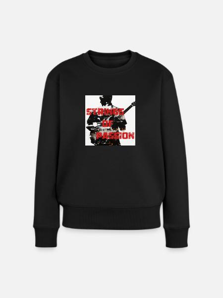 Strings Of Passion - Frauen Premium Bio Pullover - Schwarz