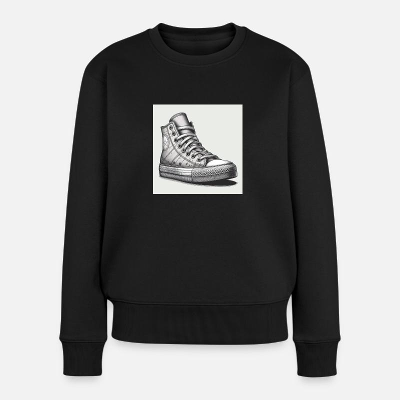 Basket - Pull Premium bio Femme - noir