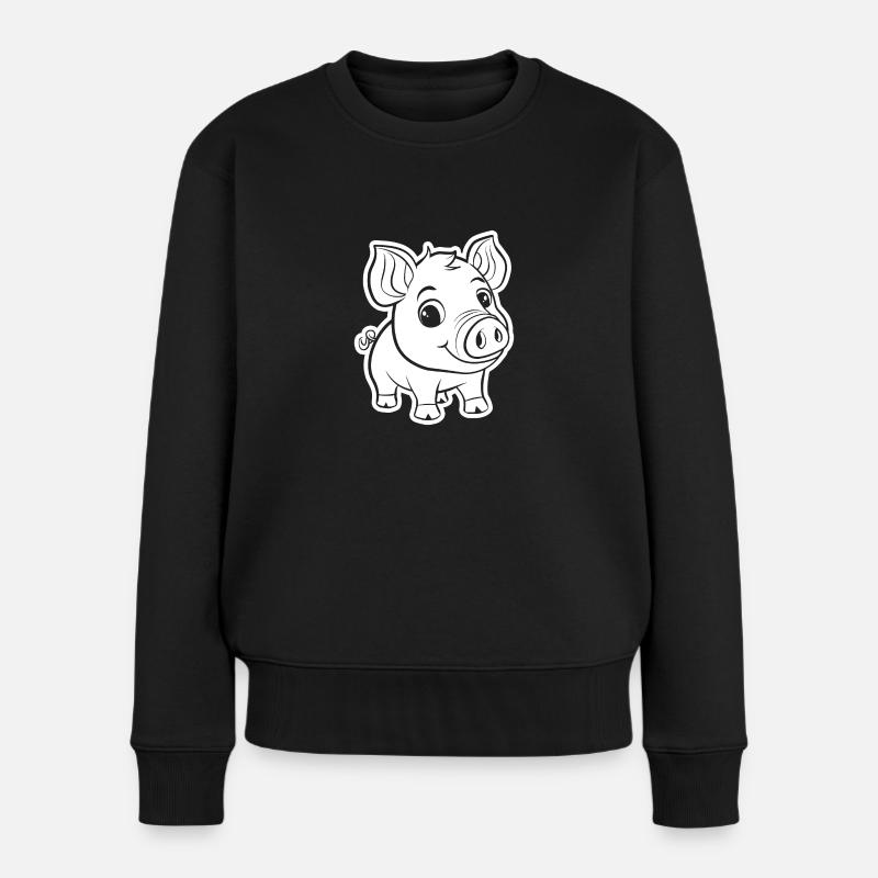 Cochon Cochon - Pull Premium bio Femme - noir