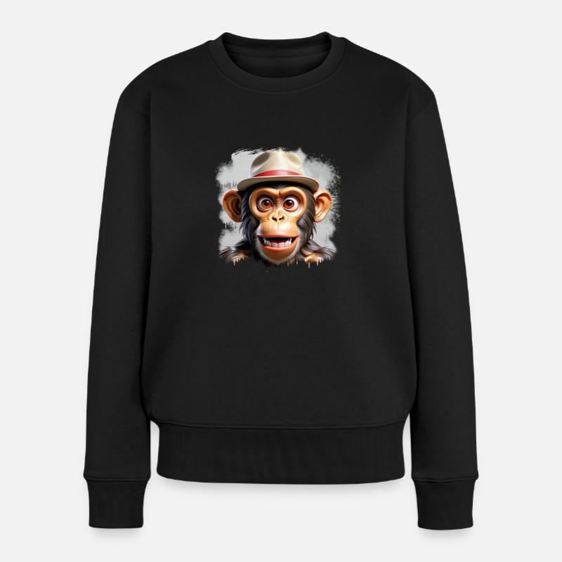 Singe X - Pull Premium bio Femme - noir