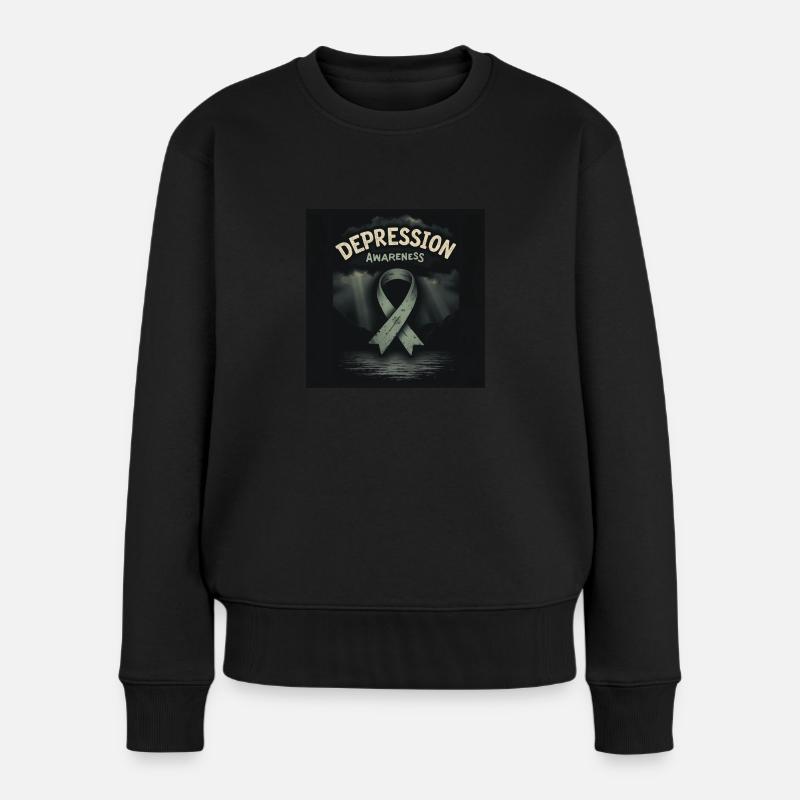 Depression Awareness - Women's Premium Organic Jumper - black