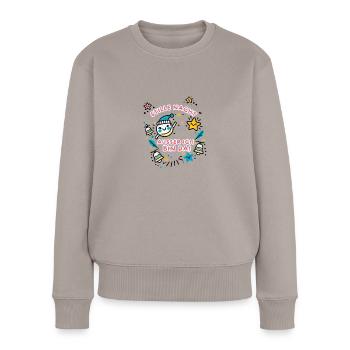 Christmas Silent Night Gift Idea Kids - Women's Premium Organic Jumper - taupe - Front - Julia (174cm)