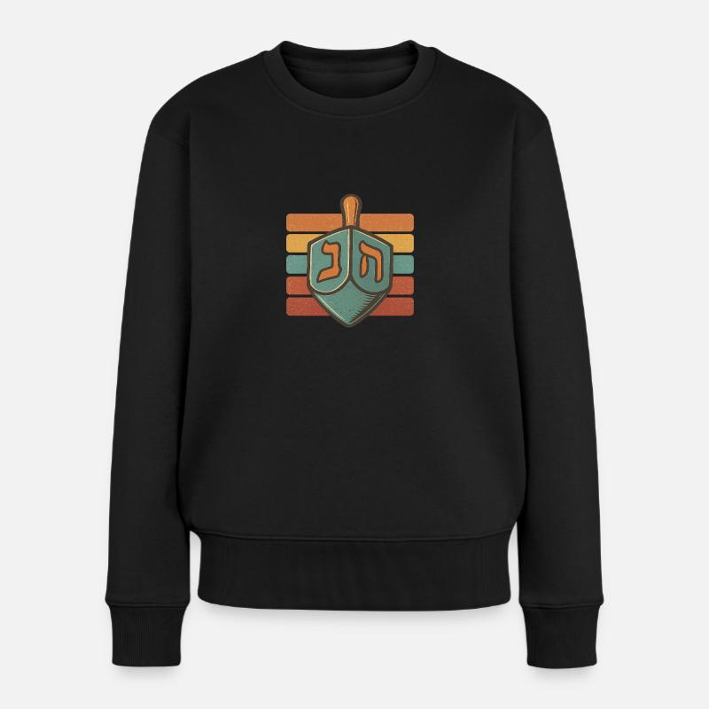 Dreidel - Women's Premium Organic Jumper - black