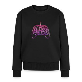 Gamer Gambler Controller Cadeau - Pull Premium bio Femme - noir - Devant - Julia (174cm)