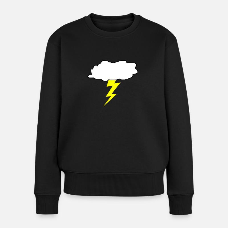 thunder - Women's Premium Organic Jumper - black