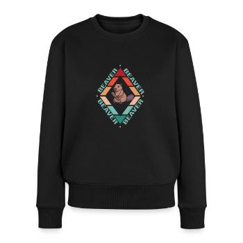 Beaver - Women's Premium Organic Jumper - black - Front - Julia (174cm)