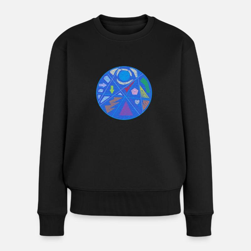 Gesprächsstarter - Frauen Premium Bio Pullover - Schwarz