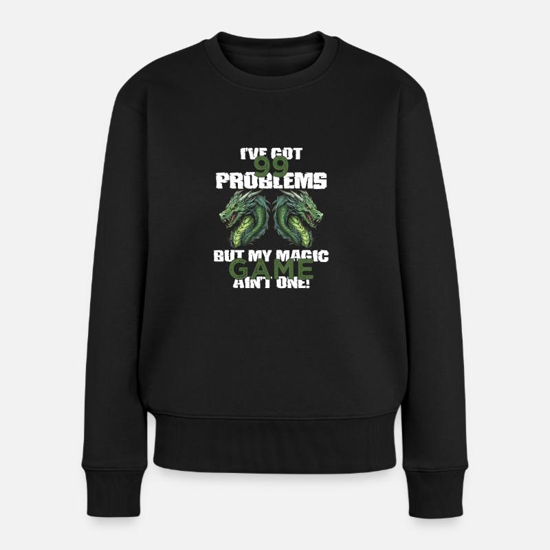 Rollenspiele - Frauen Premium Bio Pullover - Schwarz