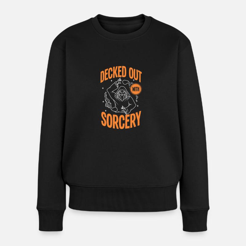 Rollenspiel - Frauen Premium Bio Pullover - Schwarz