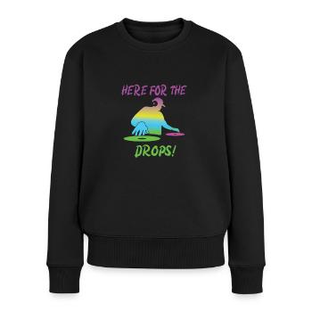 Festival - Frauen Premium Bio Pullover - Schwarz - Vorne - Julia (174cm)