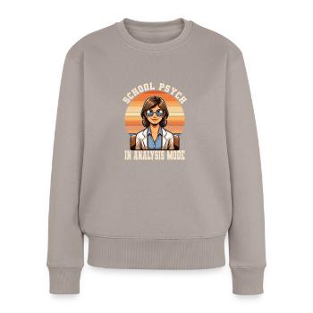 Psychologist - Women's Premium Organic Jumper - taupe - Front - Julia (174cm)