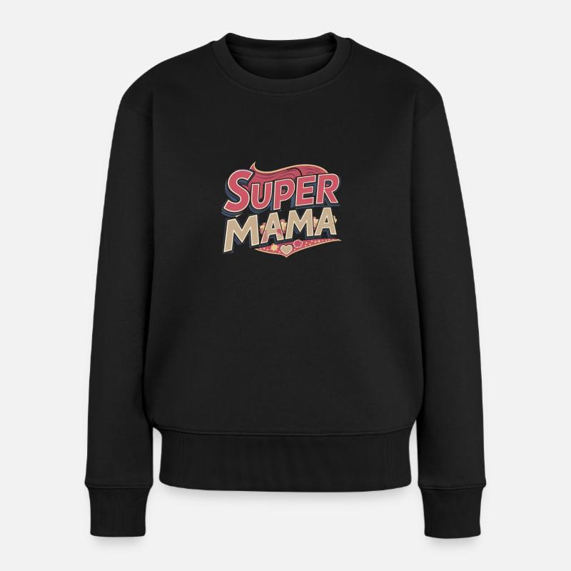 Muttertag - Frauen Premium Bio Pullover - Schwarz