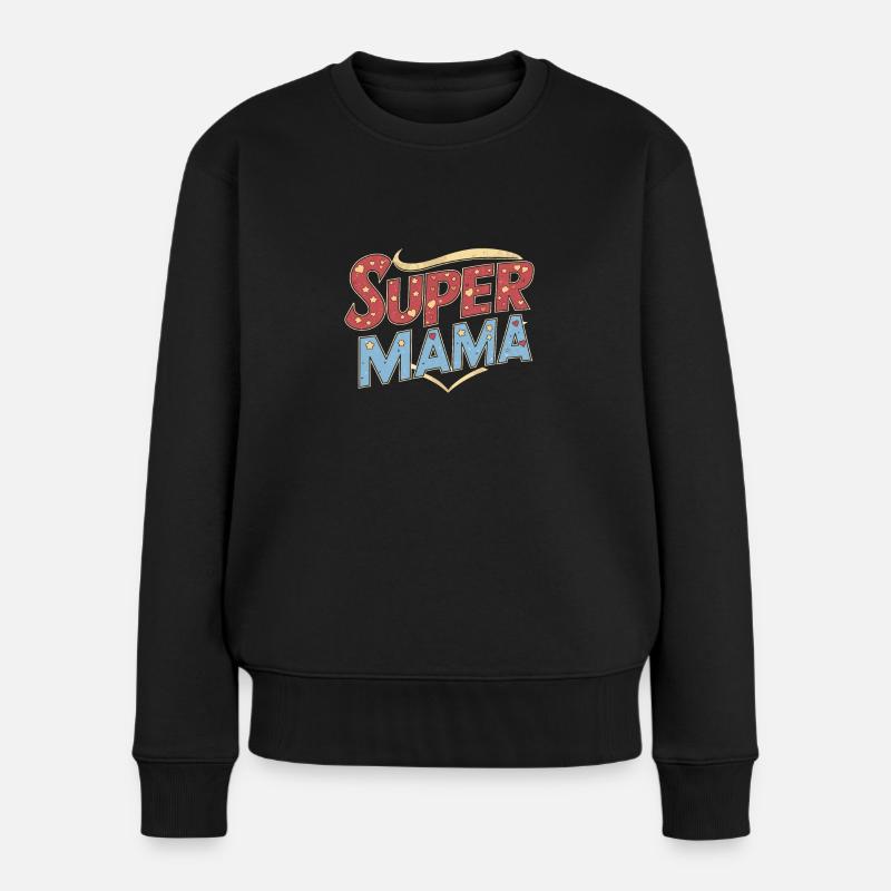 Muttertag - Frauen Premium Bio Pullover - Schwarz
