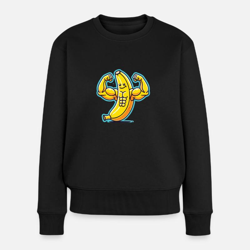 Früchtchen - Frauen Premium Bio Pullover - Schwarz