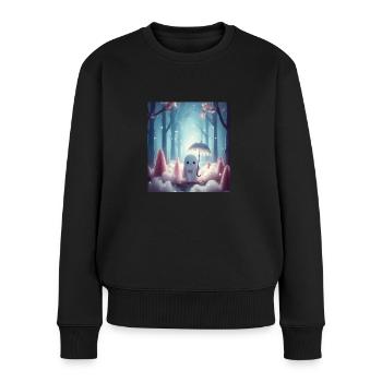 Märchen - Frauen Premium Bio Pullover - Schwarz - Vorne - Julia (174cm)