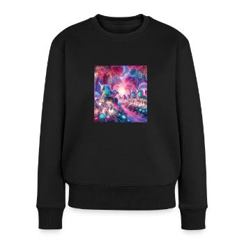 Fairy tale - Women's Premium Organic Jumper - black - Front - Julia (174cm)
