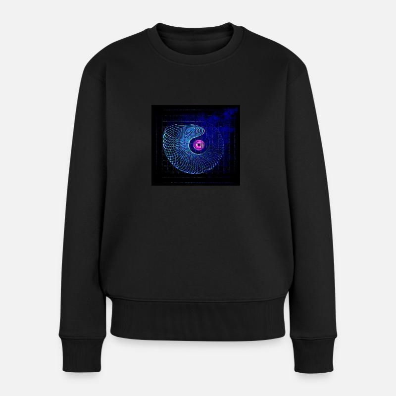 Spirale #5 - Frauen Premium Bio Pullover - Schwarz