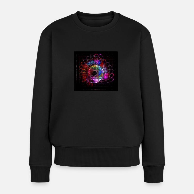 Spirale #3 - Frauen Premium Bio Pullover - Schwarz