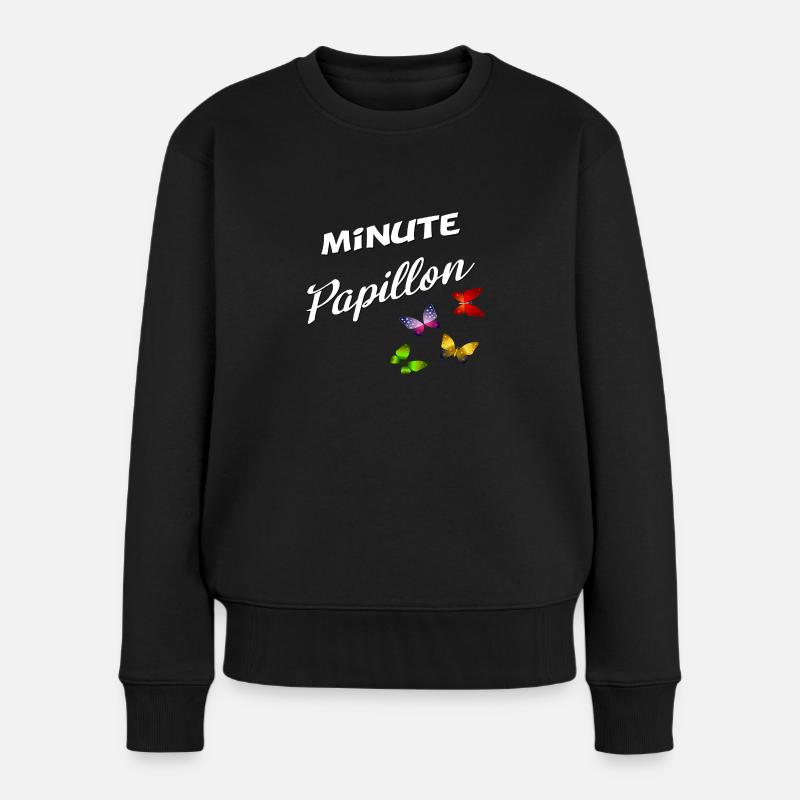 minute papillon - Pull Premium bio Femme - noir