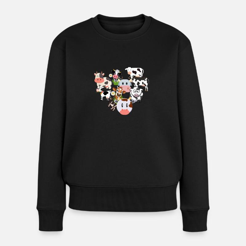 Vaches - Pull Premium bio Femme - noir